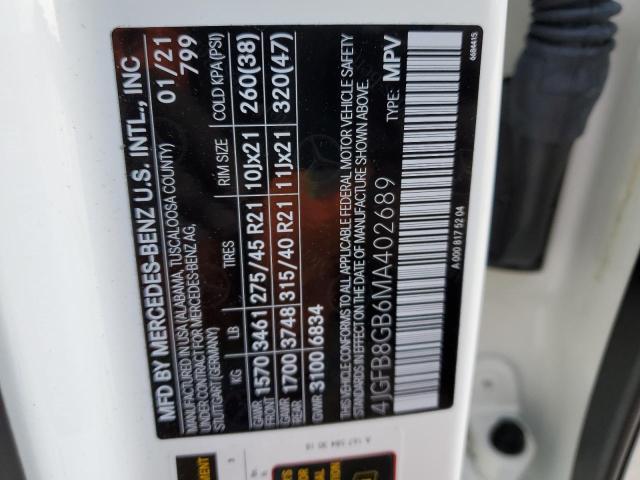 2021 MERCEDES-BENZ GLE 580 4M - 4JGFB8GB6MA402689
