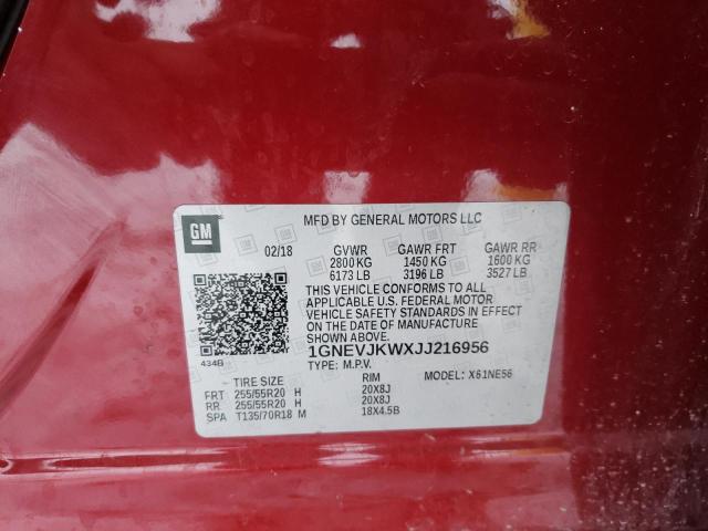 2018 CHEVROLET TRAVERSE P - 1GNEVJKWXJJ216956