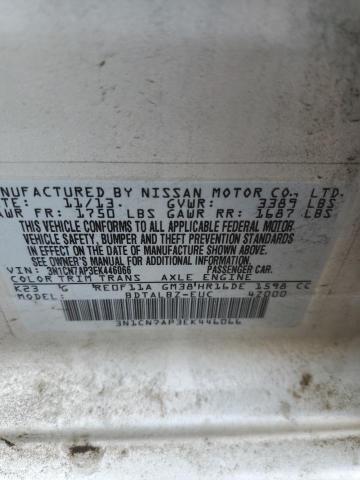 3N1CN7AP3EK446066 Nissan VERSA S