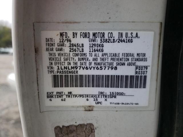 1LNLM97V6VY657798 Lincoln CONTINENTL