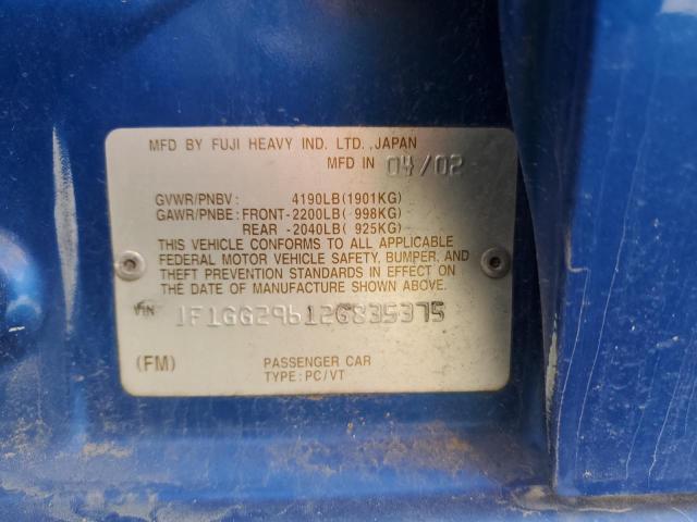 JF1GG29612G835375 Subaru Impreza Wrx