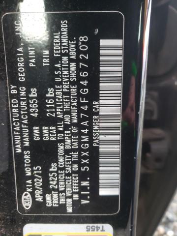 5XXGM4A74FG467208 KIA Optima Lx
