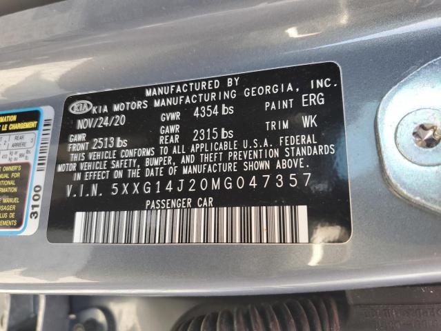 2021 KIA K5 LXS 5XXG14J20MG047357