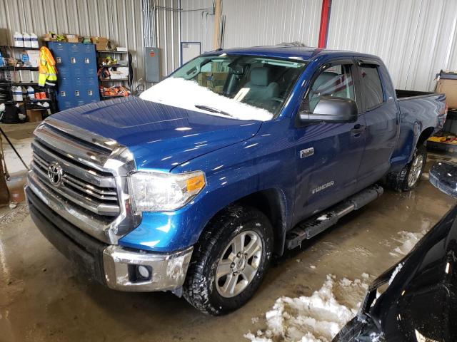 Salvage cars for sale from Copart Appleton, WI: 2017 Toyota Tundra Double Cab SR/SR5