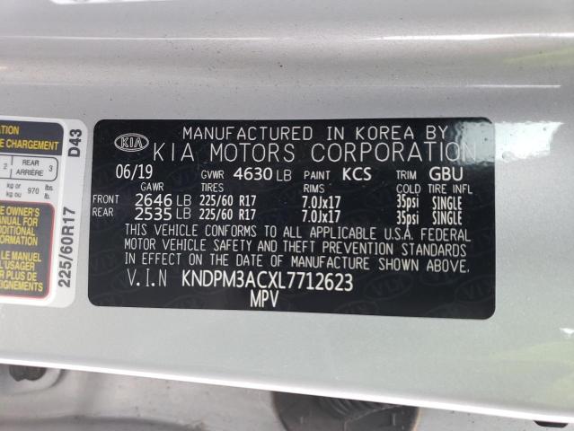 KNDPM3ACXL7712623 KIA Sportage Lx