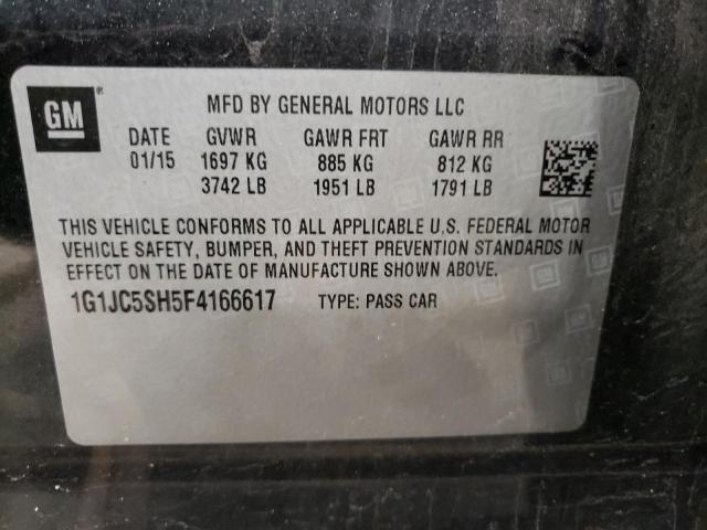 2015 CHEVROLET SONIC LT - 1G1JC5SH5F4166617
