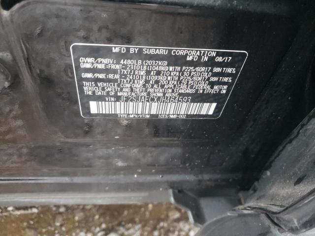 2018 SUBARU FORESTER 2 - JF2SJAECXJH464593