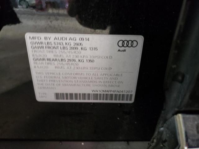 2015 AUDI Q5 TDI PRE - WA1CMAFP4FA041207