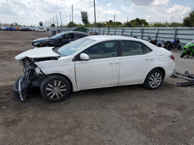 Седаны TOYOTA COROLLA 2016 Белый