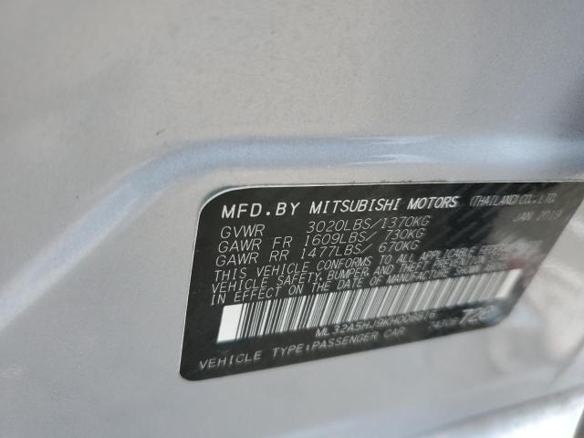 2019 MITSUBISHI MIRAGE LE ML32A5HJ9KH008816