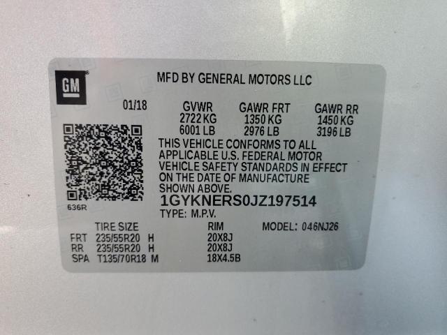2018 CADILLAC XT5 PREMIU - 1GYKNERS0JZ197514