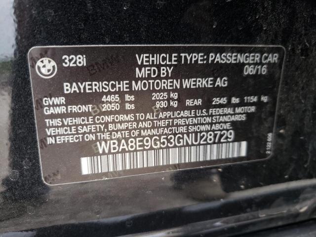 2016 BMW 328 I SULE - WBA8E9G53GNU28729