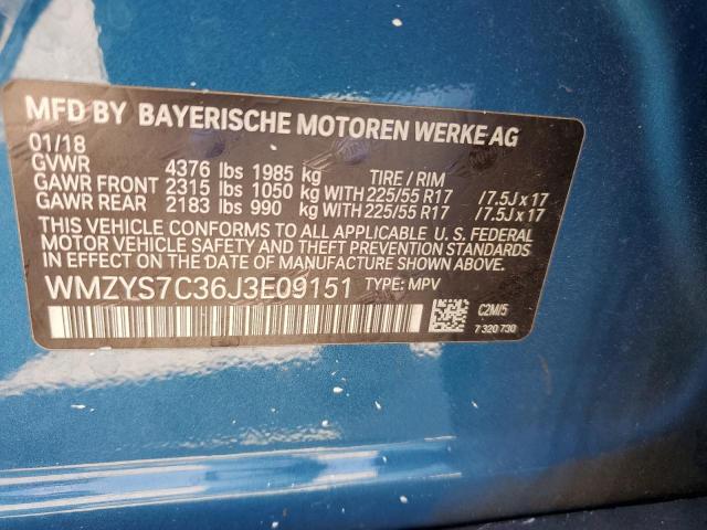 WMZYS7C36J3E09151 Mini COOPER COUNTRYMAN