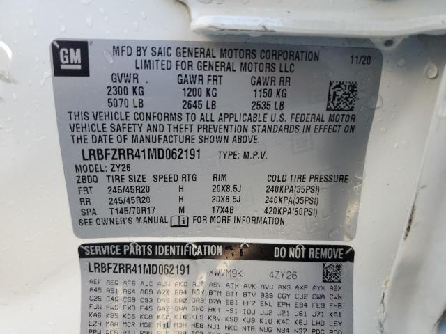 2021 BUICK ENVISION A - LRBFZRR41MD062191
