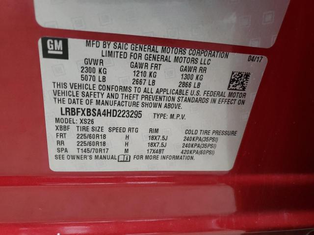 LRBFXBSA4HD223295 Buick Envision Essence