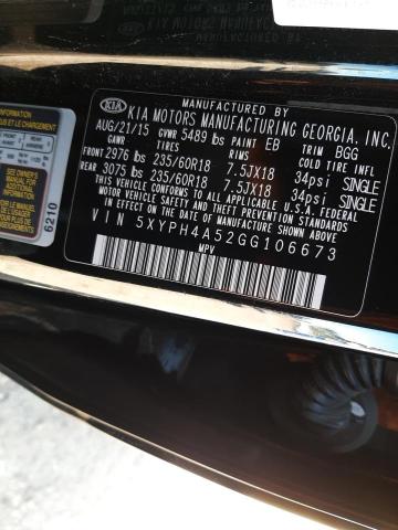5XYPH4A52GG106673 KIA SORENTO EX