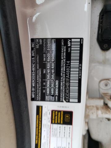 4JGDA5HB1FA488214 Mercedes-Benz Ml 350 4matic