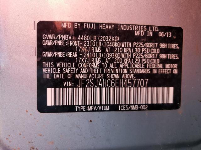 JF2SJAHC6EH457707 Subaru Forester 2.5i Limited