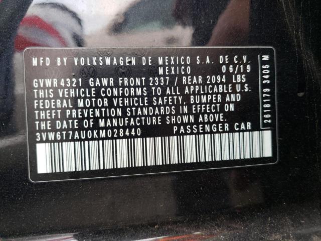 2019 VOLKSWAGEN GTI S 3VW6T7AU0KM028440