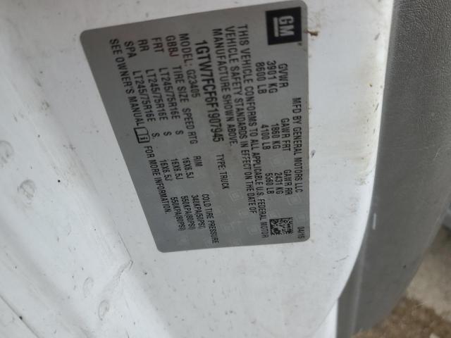 1GTW7FCF6F1907945 GMC Savana