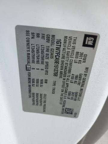 1GTW7FCA9E1912768 GMC Savana