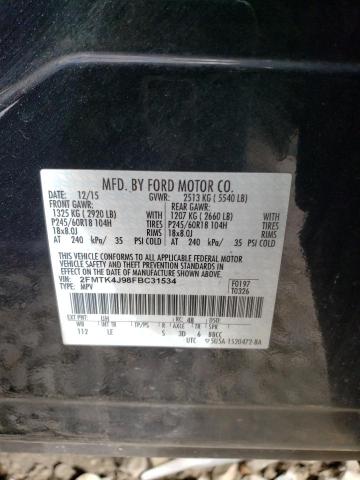 2FMTK4J98FBC31534 2015 FORD EDGE, photo no. 13