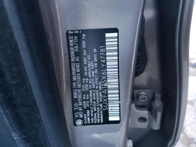 5UXFA135X6LY47781 BMW X5 3.0I