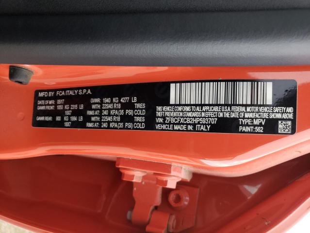 2017 FIAT 500X TREKK - ZFBCFXCB2HP593707