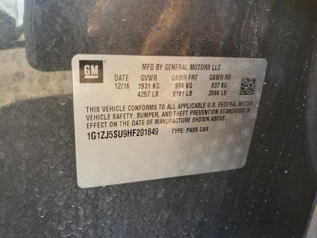 2017 CHEVROLET MALIBU HYB - 1G1ZJ5SU9HF201849