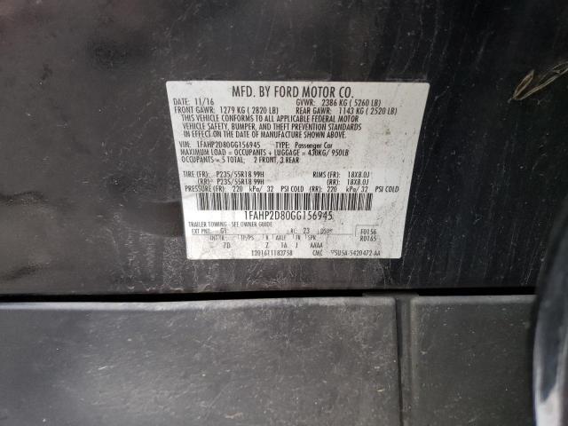 2016 FORD TAURUS SE - 1FAHP2D80GG156945