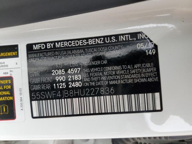 55SWF4JB8HU227836 Mercedes-Benz C 300