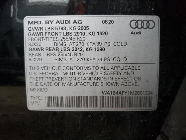 2021 AUDI SQ5 PREMIU - WA1B4AFY1M2001324