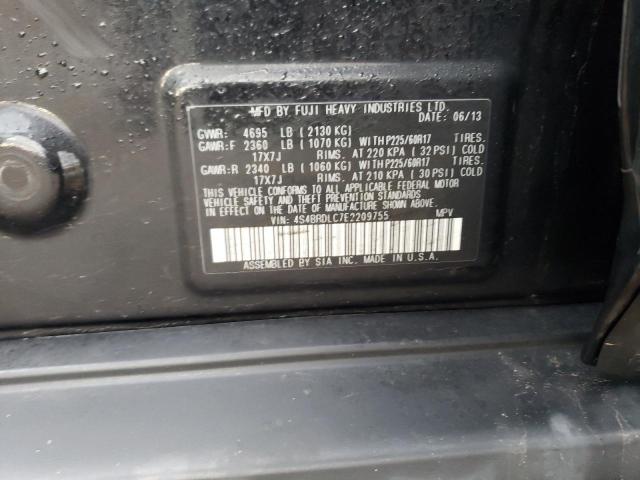 4S4BRDLC7E2209755 Subaru Outback 3.6r Limited