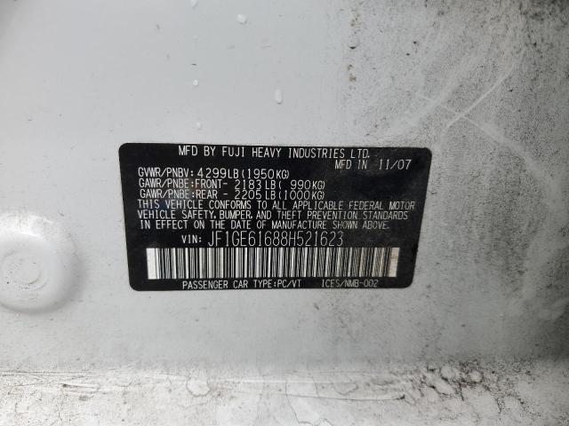 JF1GE61688H521623 Subaru Impreza 2.5i