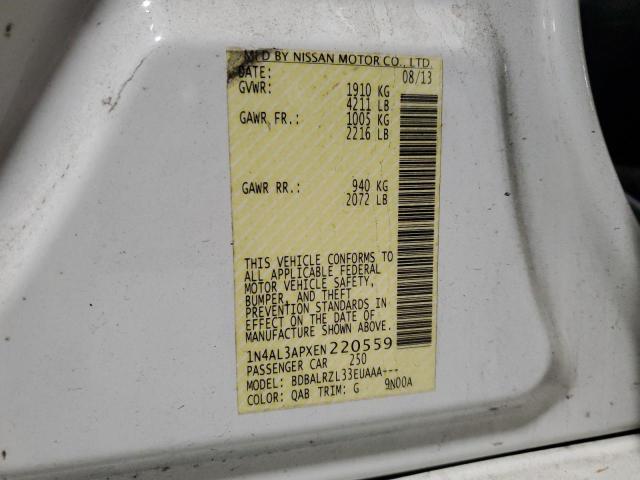 1N4AL3APXEN220559 Nissan ALTIMA 2.5