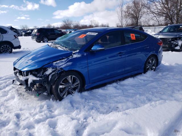 Hyundai Elantra salvage cars for sale: 2018 Hyundai Elantra Sport