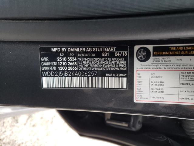 2019 MERCEDES-BENZ CLS 450 - WDD2J5JB2KA006257
