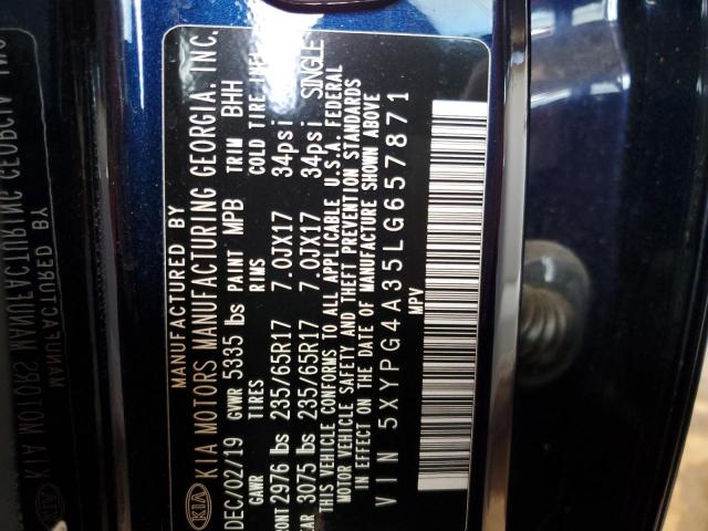 5XYPG4A35LG657871 KIA SORENTO L