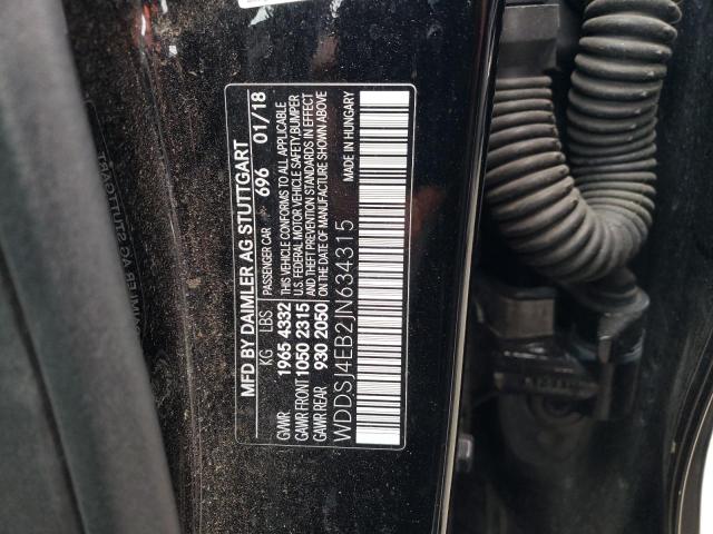 WDDSJ4EB2JN634315 Mercedes-Benz CLA 250
