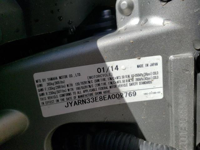 2014 YAMAHA FZ09 JYARN33E8EA002769
