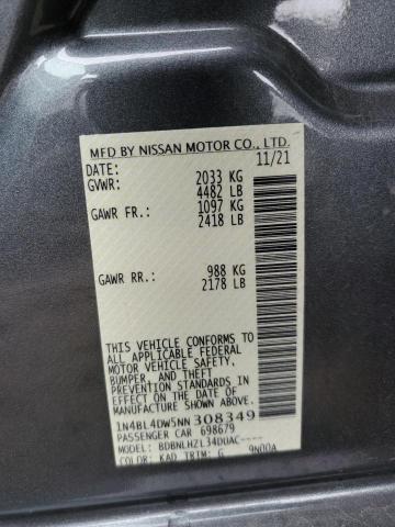 2022 NISSAN ALTIMA SV - 1N4BL4DW5NN308349