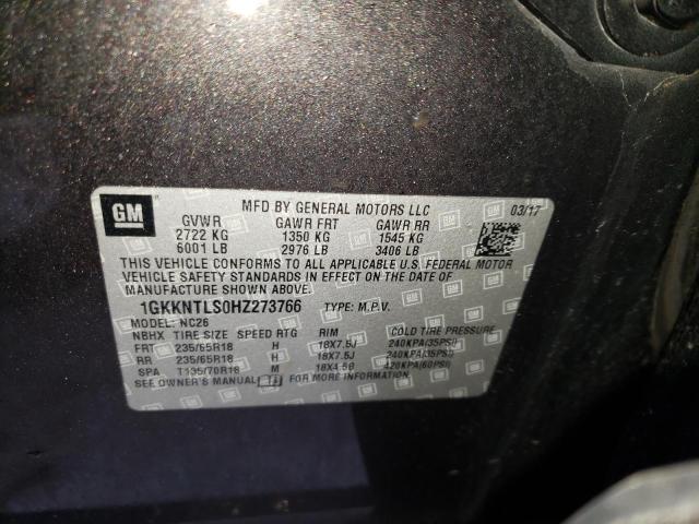 2017 GMC ACADIA ALL 1GKKNTLS0HZ273766
