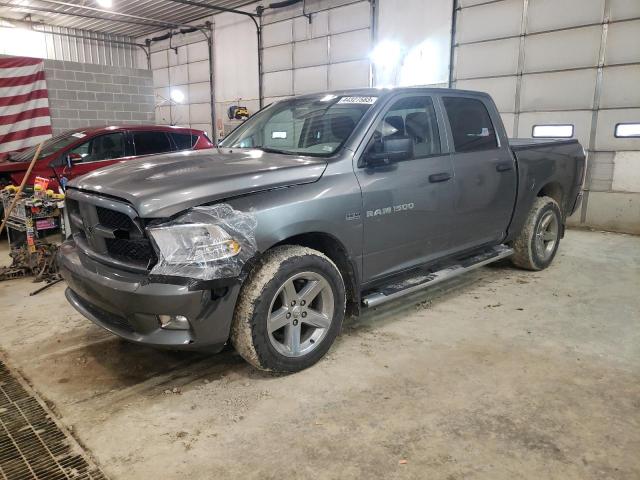 Salvage cars for sale from Copart Columbia, MO: 2012 Dodge RAM 1500 ST