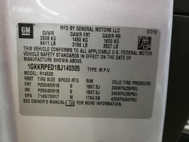 1GKKRPED1BJ140305 GMC ACADIA SLE