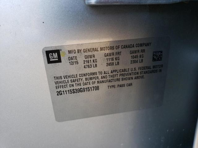 2016 CHEVROLET IMPALA LT - 2G1115S39G9151708