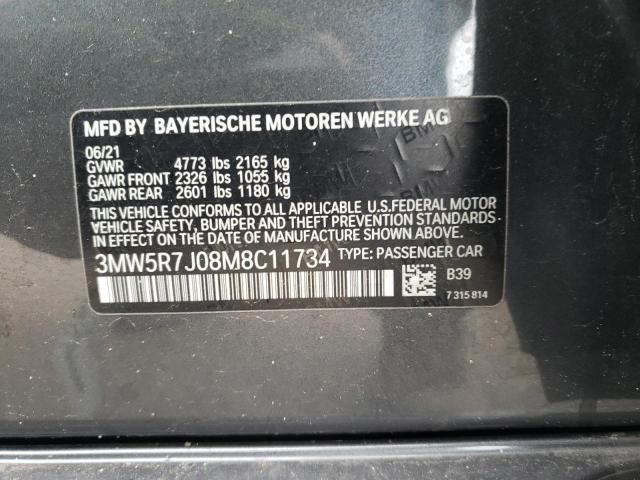 2021 BMW 330XI - 3MW5R7J08M8C11734
