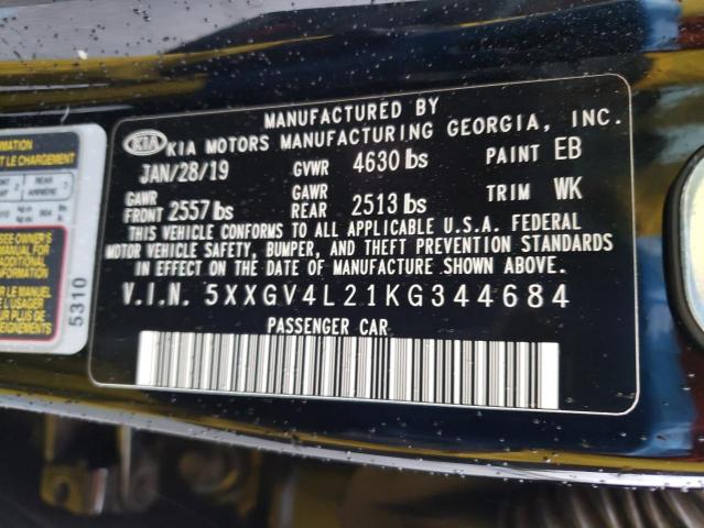 5XXGV4L21KG344684 KIA OPTIMA SXL