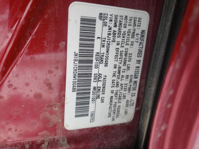 2017 NISSAN ROGUE SPOR JN1BJ1CR0HW100486