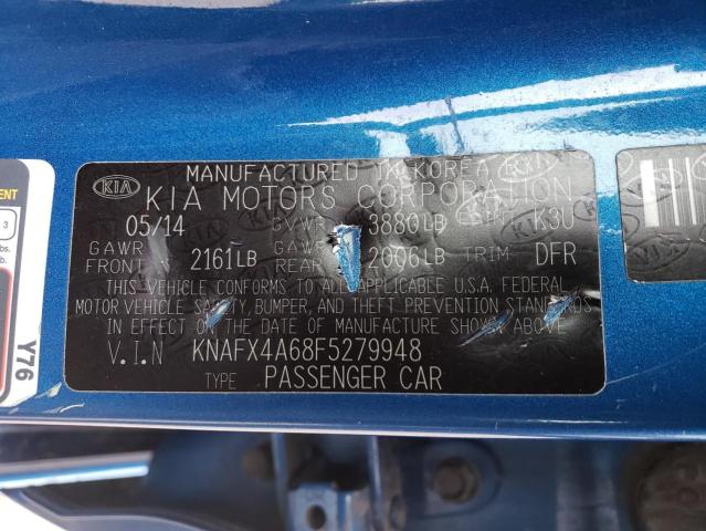 KNAFX4A68F5279948 KIA FORTE LX