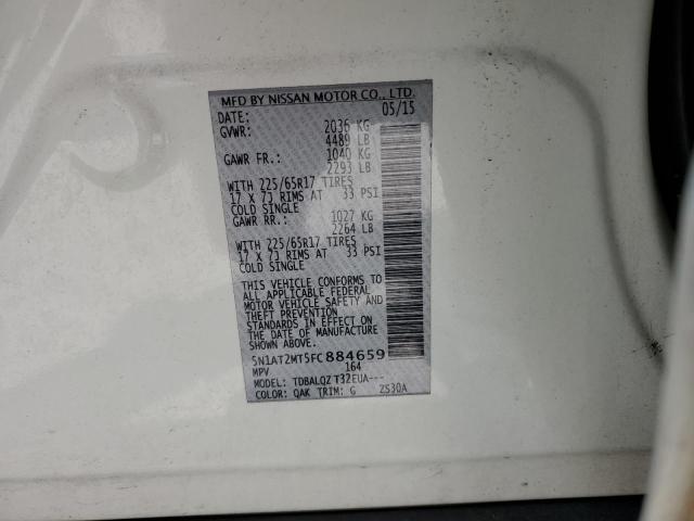2015 NISSAN ROGUE S 5N1AT2MT5FC884659